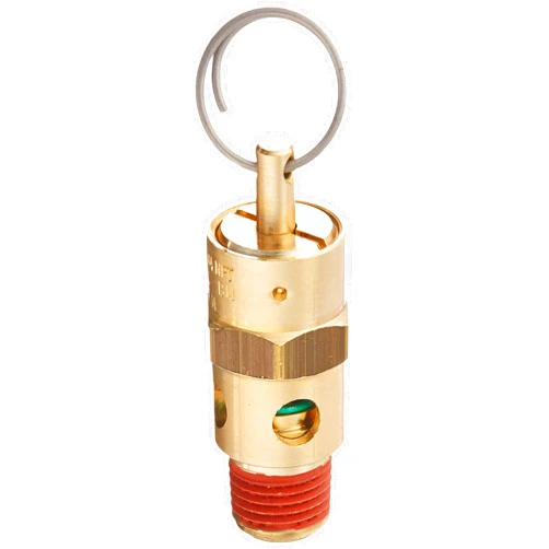 Control Devices ST25-1A050 St Series Brass Soft Seat Asme Safety Valve 50 Psi Set Pressure 1/4 Male Npt