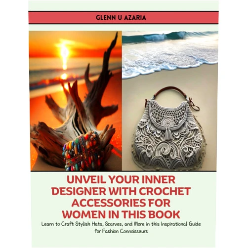Glenn U Azaria Unveil Your Inner Designer with Crochet Accessories for Women in this Book: Learn to Craft Stylish Hats, Scarves, and More in this Inspirational Guide for Fashion Connoisseurs