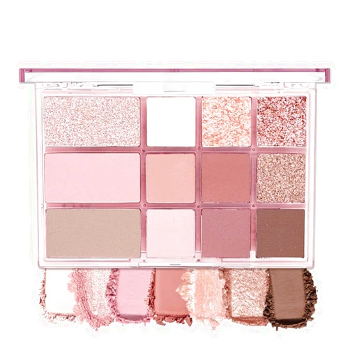AMY'S DIARY Pink, Nude, and Shimmer Eyeshadow Palette Eye shadow Makeup,Rose Gold Eyeshadow Shimmer Glitter Eyeshadow Waterproof Pallete, Eye Make Up (12-02)