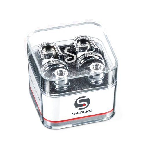 Schaller Security Locks Guitar Strap Locks - Chrome
