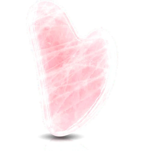 Zymise Yult Gua Sha Stone, QuaSha Massage with Jade Stone, Acupoint Massage Scraping Tool Made of Acupuncture Point Lymphatic Drainage Tool (Pink)