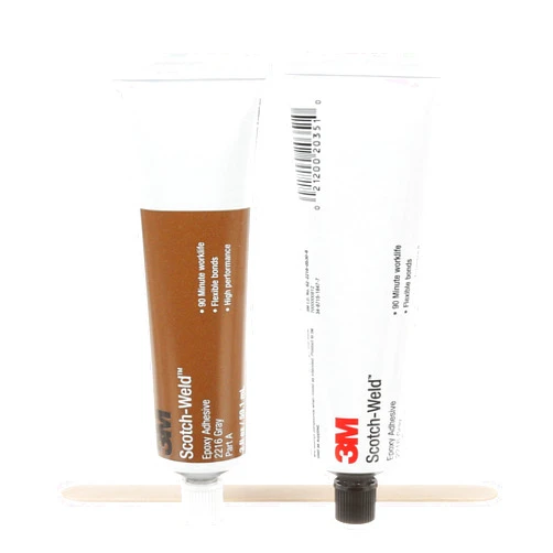 3M Scotch-Weld Epoxy Adhesive 2216, Gray, Heat-Resistant, Versatile, Part B/A, Tube Kit, 2 fl oz (59.1 mL)