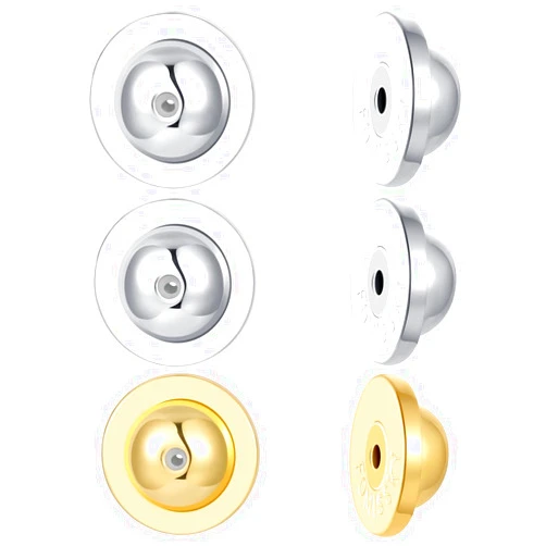 Fomissky-sisa Flat Earring Backs for Studs, Earring Backs Replacements, Heavy Earring Support Backs for Droopy Ears