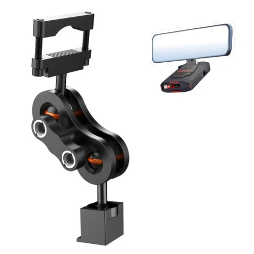 Xsaaczm Radar Detector Mount Rearview Mirror Bracket, Car Truck Mirror Radar Mount Bracket, Aluminum Rearview Mirror Rod Mount (for Escort Max360c Max 3 IX IXc Radar, w/EZ Magnet Connection)