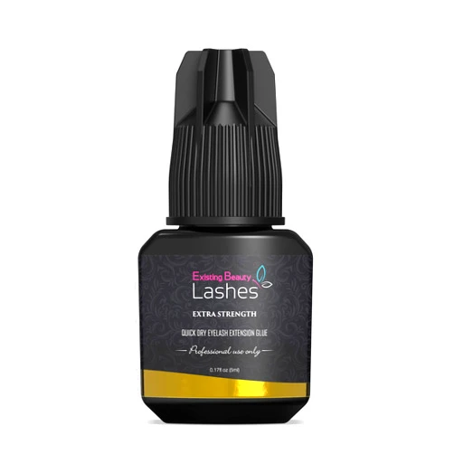 Existing Beauty Eyelash Extension Glue Extra Strong Professional Lash Glue for Eyelash Extensions - Drys in 1-2s with 6-7 Week Retention by Existing Beauty Lashes 5ml