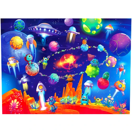 Ravensburger Space Aliens 60 Piece Jigsaw Puzzle for Kids - Every Piece is Unique, Pieces Fit Together Perfectly