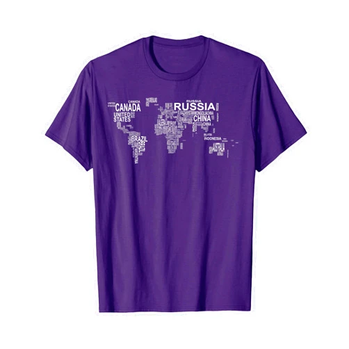 World Map Text Shirts World Map Globe Text Element Shirt T-Shirt