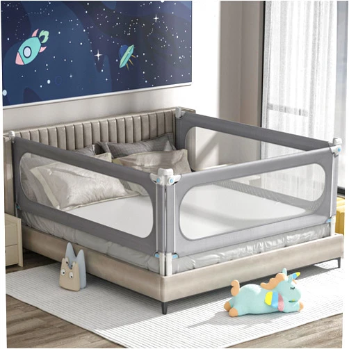Lingusta Bed Rails for Toddlers, Height Adjustable Baby Bed Rail Guard, Kids Safety Bed Rail with Child Lock - Universal Designed for Twin, Full, Queen, King Size (1 Side:74.8