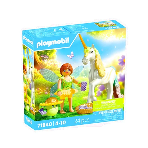 Playmobil Collectible Unicorn: Rainbow Flower with Fairy