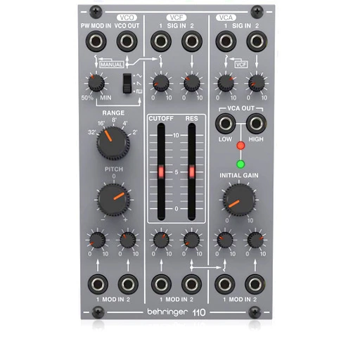 Behringer 110 VCO/VCF/VCA Legendary Analog VCO/VCF/VCA Module for Eurorack