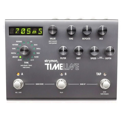 Strymon TimeLine Guitar Delay Pedal with 12 Unique Delay Machines for Electric and Acoustic Guitar, Synths, Vocals and Keyboards​​