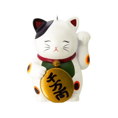 Hallmark Lucky Cat Christmas Ornament