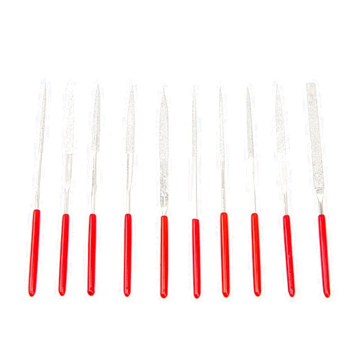 Yootones 10Pcs Yootones Guitar Files Kit, Guitar Fret Nut Saddle Slot Pickguard Grinding File Group Set Luthier Repair Tool Compatible with Guitar Violin