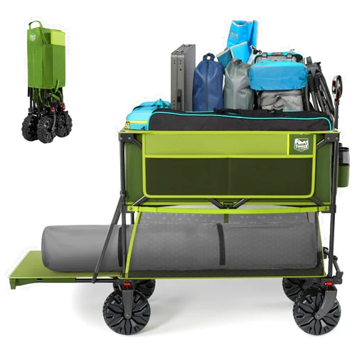 TIMBER RIDGE 400L Large Capacity Folding Double Decker Wagon, 54