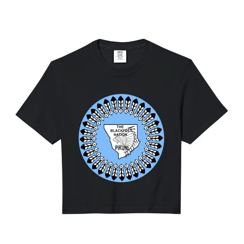 Native Nation Zone Blackfeet Nation Native Americans Comfort Colors Crop Top