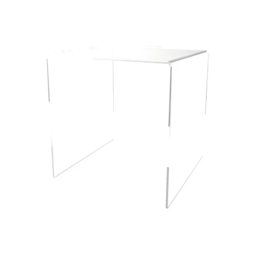 Marketing Holders Clear Acrylic Riser Display Table 7 Inch Wide Merchandising Showcase One Piece Bench Retail Stores and Boutiques Throne Counter Tabletop Products Platform by Marketing Holders