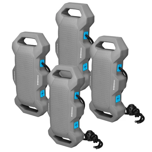 VIVOHOME EVA Boat Fenders for Docking, Boat Bumpers with Nylon Rope, and Fixed Lock Fit for Yachts, Sailing Dinghies, Bass Boats