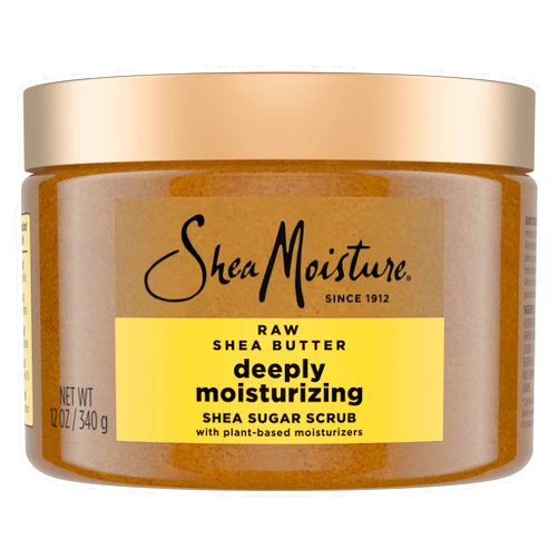 SheaMoisture Shea Sugar Body Scrub For Moisturize And Restore Dry Skin Raw Shea Butter Deeply Moisturizing Body Scrub With 24h Shea Moisture Nutrients 12 oz