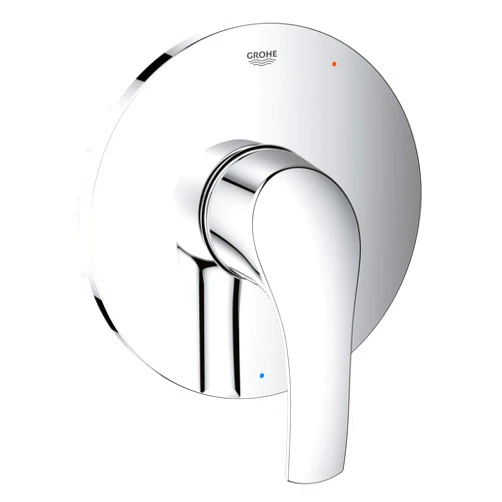 GROHE 14462000 Eurosmart Pressure Balance Trim With Cartridge, Starlight Chrome