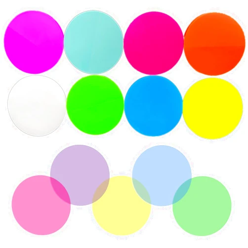 KUANSHENG Transparent Sticky Notes - 400Pcs Bright Neon Round Clear Sticky Tabs | Translucent Book Markers, Page Flags, Stickers | Ideal for Bible Journaling, Office, School, and Study Supplies