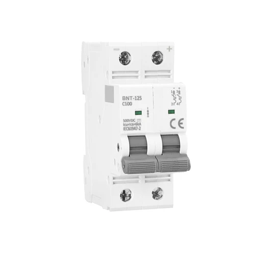 Good BNTai DC Miniature Circuit Breaker 2Pole 500VDC 100A 125A 6KA Thermal Magnetic Trip High Current DC Disconnect Switch Isolator Solar PV System DIN Rail Mount DC MCB (2P 100A 500VDC 6Ka)