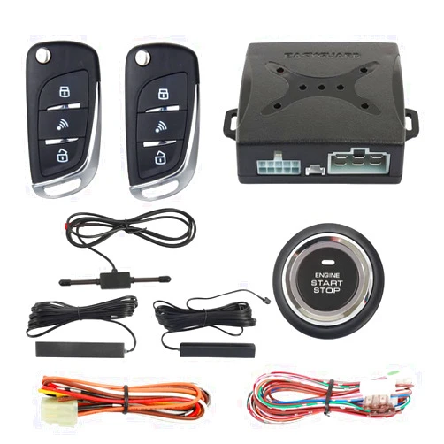 EASYGUARD EC003N-V-1 PKE Passive Keyless Entry Car Alarm System Push Start Button Remote Start Starter DC12V