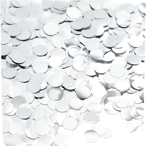 Inn Diary Silver Confetti 10mm Confetti Circles for Party Wedding Decoration 3000 pcs