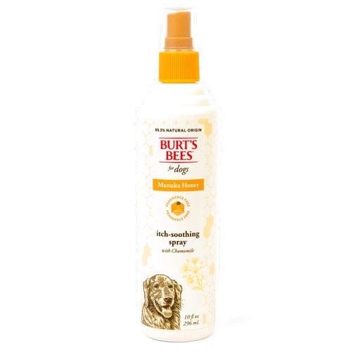 BURT'S BEES FOR PETS Burt’s Bees for Pets Itch Spray with Manuka Honey and Chamomile for Dogs - Naturally Derived Ingredients, Formulated Without Artificial Fragrances, Sulfates, Colorants, 10 Fl Oz
