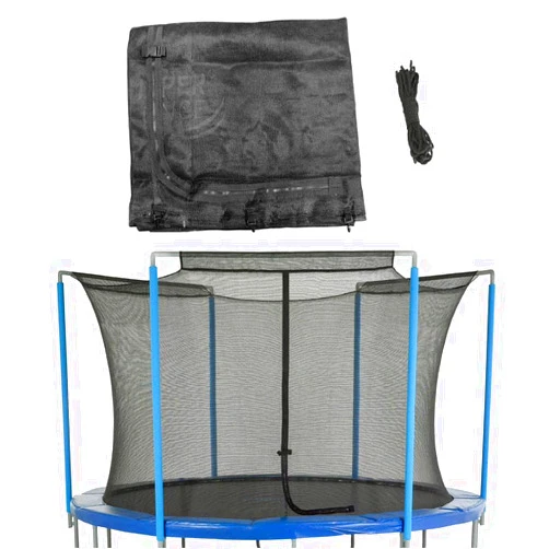 Upper Bounce Machrus Upper Bounce Trampoline Net - Trampoline Safety Net Fits 7 ft Round Trampolines using 3 Arches - Breathable UV and Weather-Resistant Trampoline Net Replacement with Top Sleeves