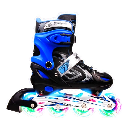 Xino Sports Kids Inline Skates for Girls & Boys - Adjustable Inline Skates with LED Illuminating Light Up Wheels - Youth Skates Can Be Used Indoors & Outdoors