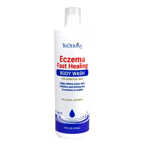 TriDerma Eczema Fast Healing Body Wash for Sensitive Skin 16 Ounces