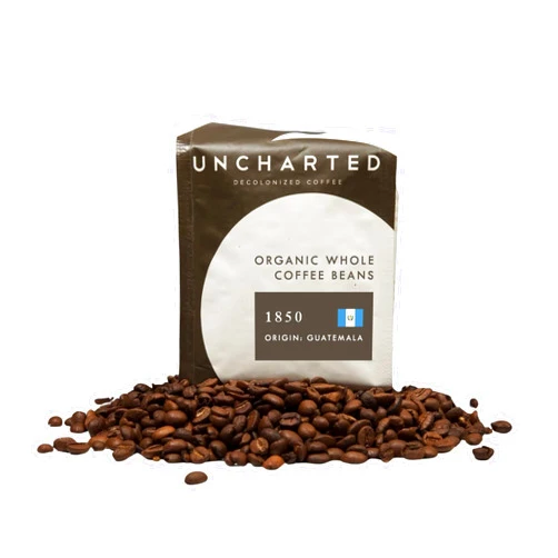 Uncharted Coffee, Whole Bean, Single-Origin Organic Coffee Beans, Medium Roast, Direct Trade, 9 oz bag, 1850 Guatemala
