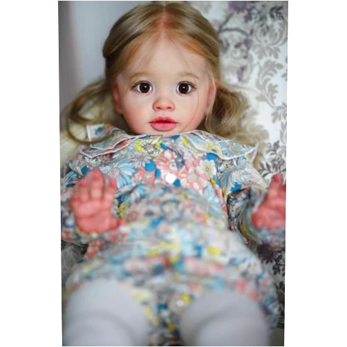 Angelbaby Real Life Reborn Baby Doll Todder Girl 26 Inch Big Cute Realistic Newborn Baby Weighted Soft Silicone Alive Doll Bebe Reborn Handmade Child Toys