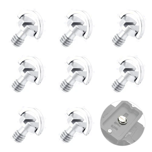 UTMACH 8 Pieces Quick Release Tripod Screw for Camera 1/4