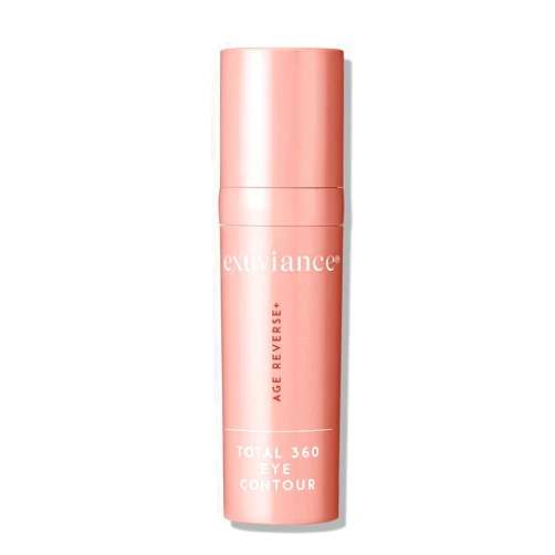 EXUVIANCE AGE REVERSE+ Total 360 Eye Contour, Anti-Aging Eye Cream, Brightens Dark Circles, Firms and Tightens Fine Lines and Wrinkles, with Caffeine, Hyaluronic Acid, and Peptides, 15g
