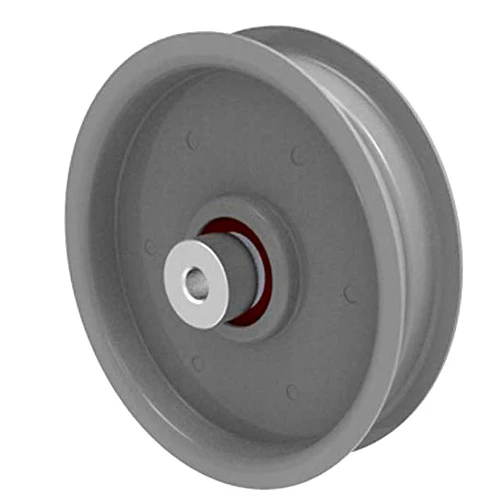 Phoenix Mfg. Flat Idler Pulley, 4'' Flat Diameter, 3/8