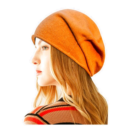 JERYAQTQ Women Slouchy Beanies for Winter Cashmere Wool Knit Hats Soft Warm Ladies Lightweight Beanie Caps
