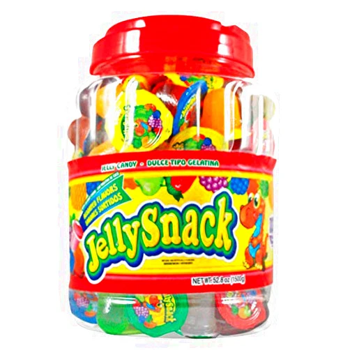 JellySnack Jelly Snack Fruit Jelly Candy 100 pieces Jar
