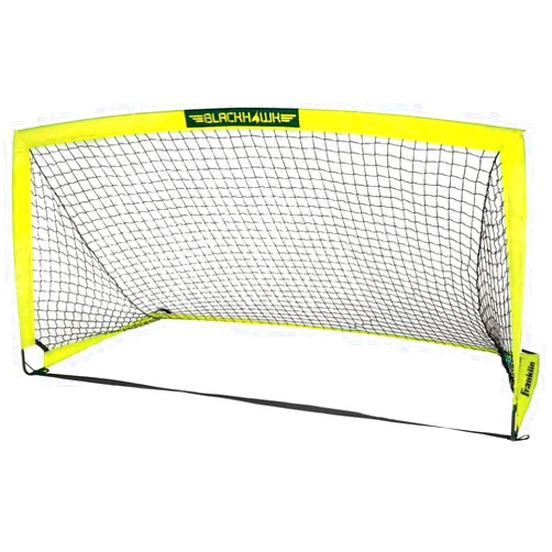 Franklin Sports Blackhawk Backyard Soccer Goal - Portable Pop Up Soccer Nets - Youth + Adult Folding Indoor + Outdoor Goals - Multiple Sizes + Colors - Perfect for Games + Practice
