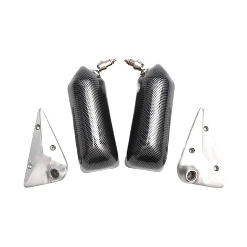 BEUTEE 2pcs Universal Racing Craft Square F1 Style Mirror Copy Carbon Fiber Car Side Mirror Rearview Mirror