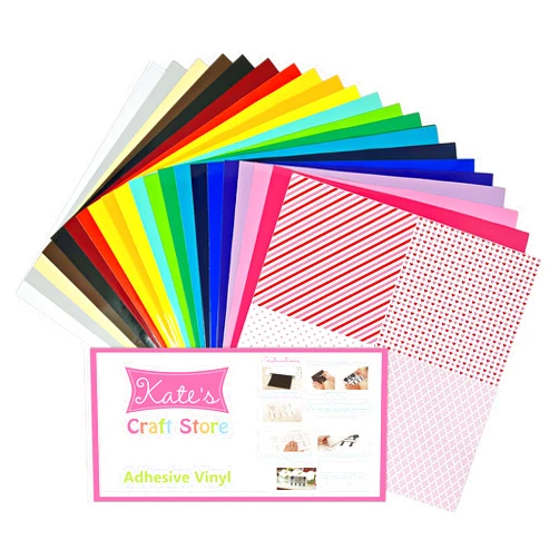 Kate's Craft Store. Top 24 Colors of Adhesive Craft Vinyl. 12