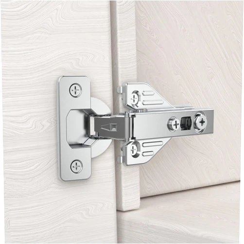 Chibery 20 Pack Full Overlay Soft Close Concealed Hinges, Small Door Gap, Clip-on Plate, Face Frame Door, Self Closing Hidden Satin Nickel 3D Hinge, 105° Open Angle Concealed Stainless Steel Hinges