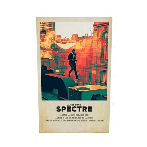 QWQYLEI James Bond 007 Spectre Classic Movie Poster2 Canvas Poster Wall Art Decor Print Picture Paintings for Living Room Bedroom Decoration Unframe: 12x18inch(30x45cm)