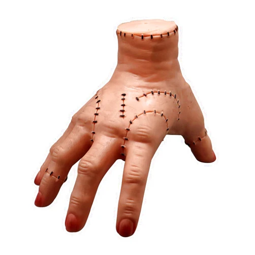 Winbar Wednesday Addams Family Hand Props, Halloween Cosplay Hand by Addams Family, Cosplay Hand Scary Props Decorations Gift for Family