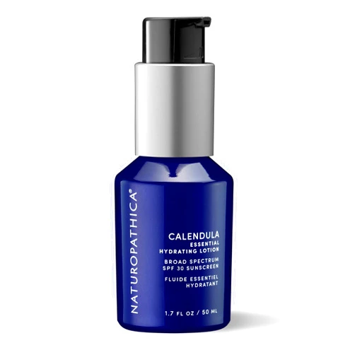 Naturopathica Calendula Essential Hydrating Lotion with SPF 30 Sunscreen, Daily Facial Moisturizer with Broad Spectrum UVA/UVB Protection, Face Sunscreen for Men and Women, 1.7 fl oz