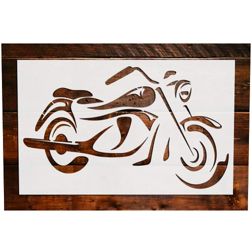 American Sign Letters Motorcycle Stencil DIY Reusable Craft and Painting Wall Stencils - 139 (12