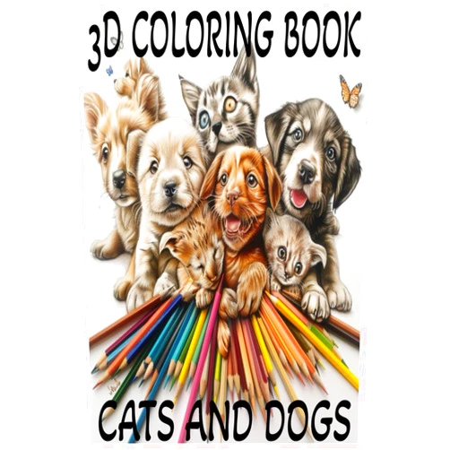 Mr Chadwick 3D Coloring Book Cats And Dogs