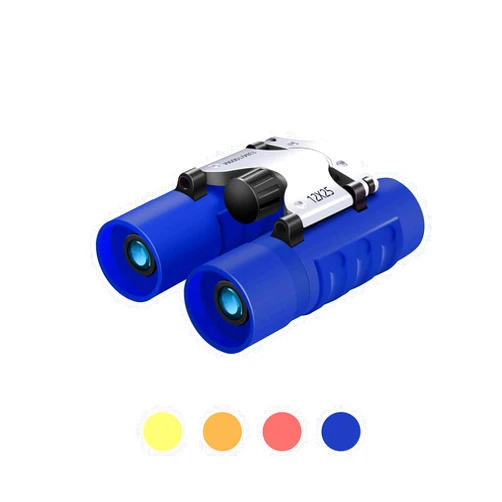 WRNRN Binoculars for Kids, WRNRN Compact High Resolution Shockproof Binoculars 12X25 Real Optics Small Lightweight Binoculars for Bird Watching Camping Hiking Children Boys Girls 8-12 Best Gift (Blue)