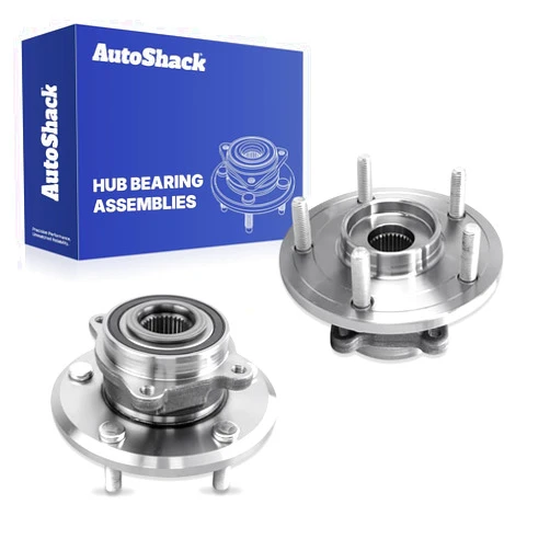 Auto Shack AutoShack Front Wheel Hub Bearing Assemblies - Driver and Passenger Side for Dodge, Journey 2009-2020, FWD AWD L4 2.4L V6 3.5L 3.6L - 5-Lug, with ABS