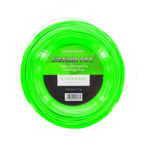 Signum Pro-Pro X-Perience Tennis String Reel 18g 1.18mm-(4013001106172) Green